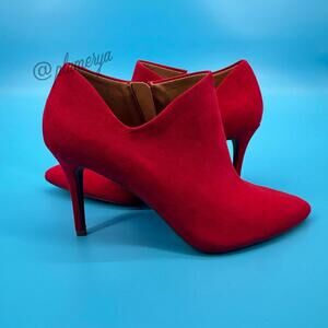 Jessica Simpson Averna Stiletto Red Heeled Ankle Boots Women's Size 8 NWOB